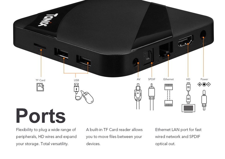 Tanix TX3 Max - Android TV Box Amlogic S905W 2GB/16GB Bluetooth Android 7.1 3